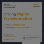 Driving Digital Transformation by KNOLSKAPE for APAC and India