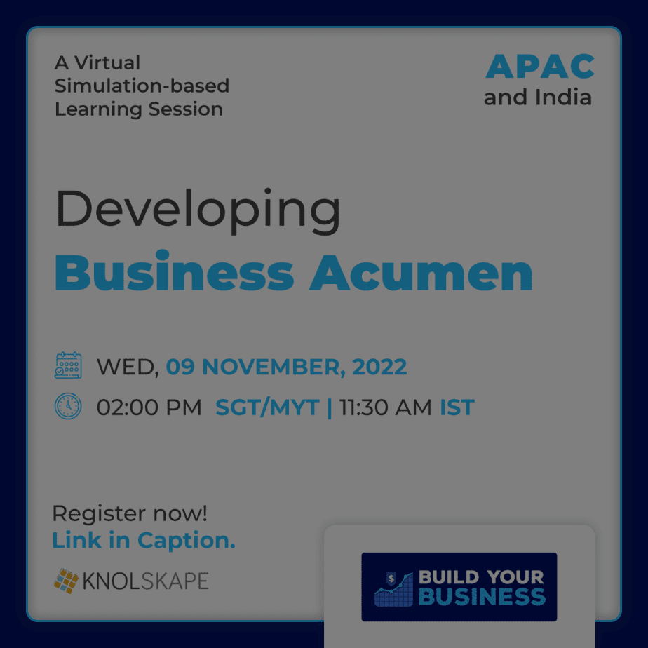 Developing Business Acumen by KNOLSKAPE for APAC and India