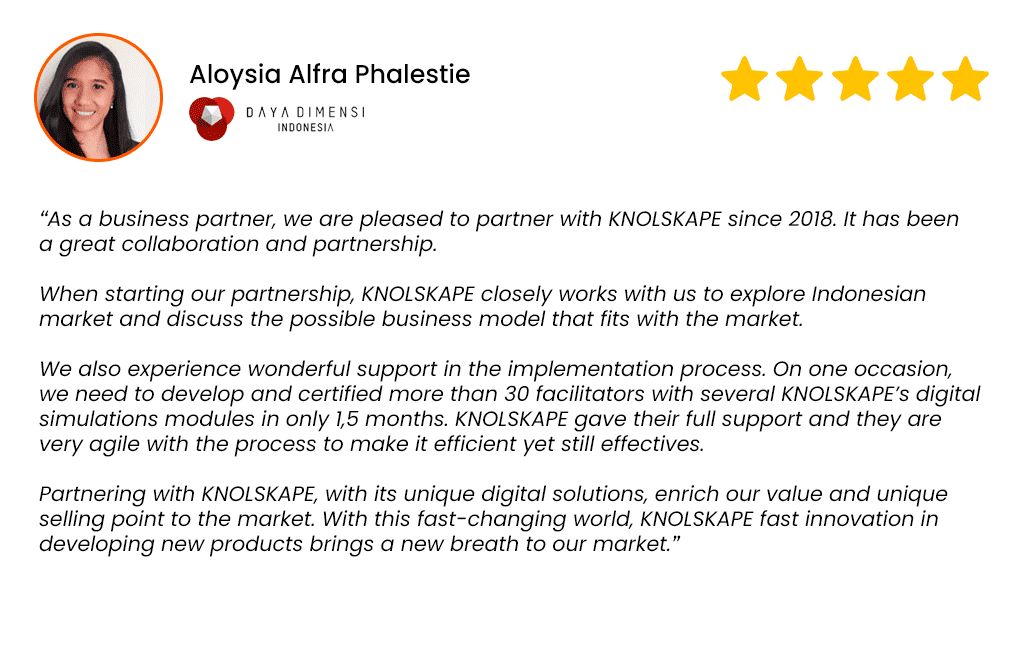 Aloysia Daya Dimensi Indonesia Testimonial_