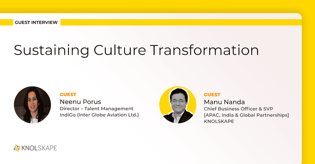 Sustaining Cultural Transformation – Guest Interview - KNOLSKAPE